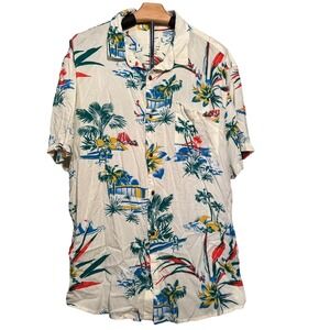 Quicksilver Men’s Button Down Hawaiian Shirt Size XXL